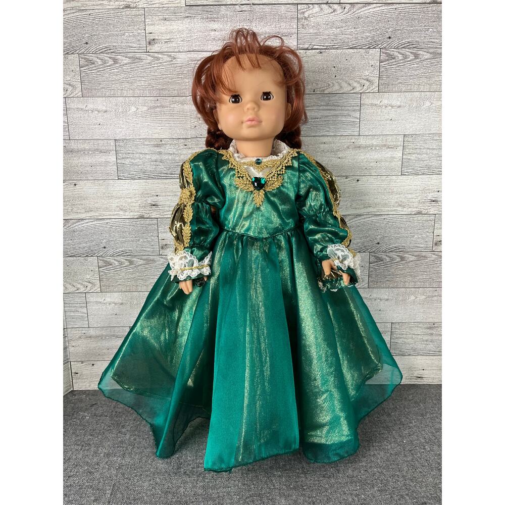 GOTZ PUPPE KATHY Limited Signed Edition Red Hair Green Period Gown 19” Doll